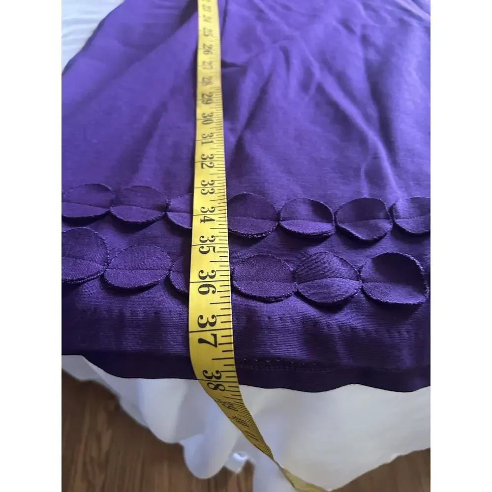 Boden Round Neck Sheath Dress Womens Size 8 Purple Classic Preppy Office